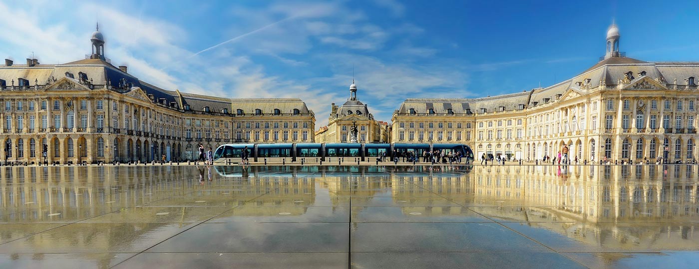 For a top holiday, stay in a cheap hotel on Place de la Bourse in Bordeaux